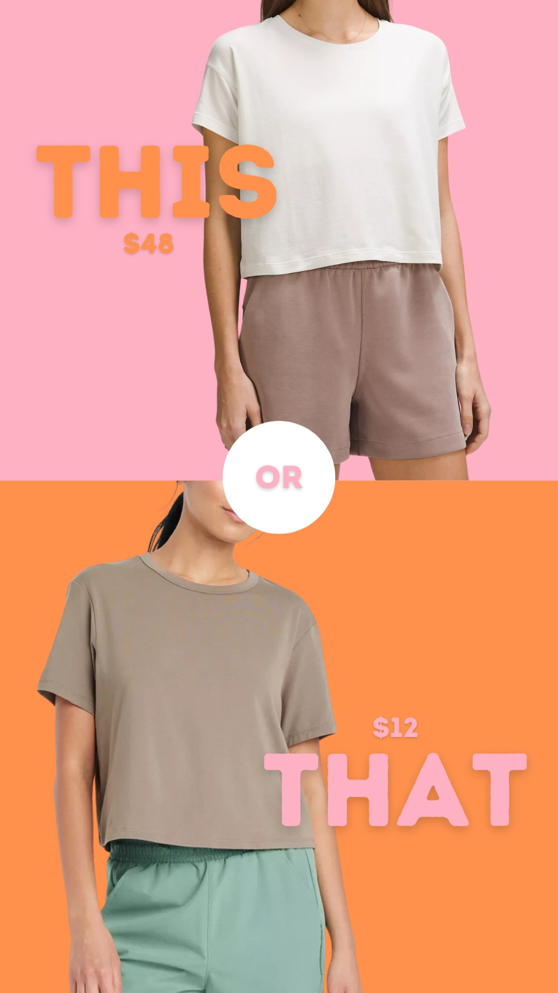 This or That Lululemon cropped athletic top … 

#LTKFindsUnder50 #LTKFitness #LTKActive