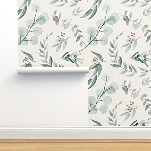 Removable Wallpaper 3ft x 2ft - Eucalyptus Leaves Large Scale Bone Background Australian Flora Custo | Amazon (US)
