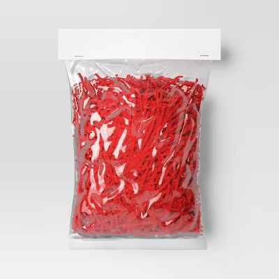 Christmas Shredded Paper Filler Red - Wondershop™ | Target