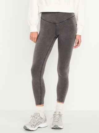 High-Waisted PowerChill 7/8 Cotton Leggings | Old Navy (US)