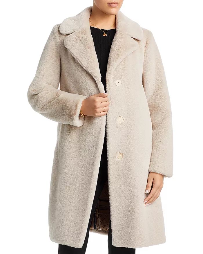 Faux Fur Single Breasted Coat | Bloomingdale's (US)