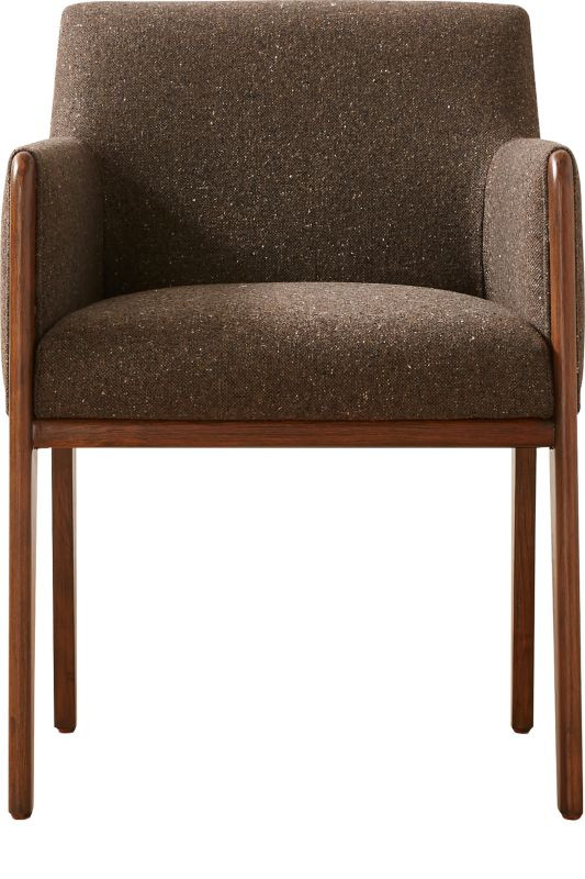 Casa Viva Brown Upholstered Dining Armchair | CB2 | CB2