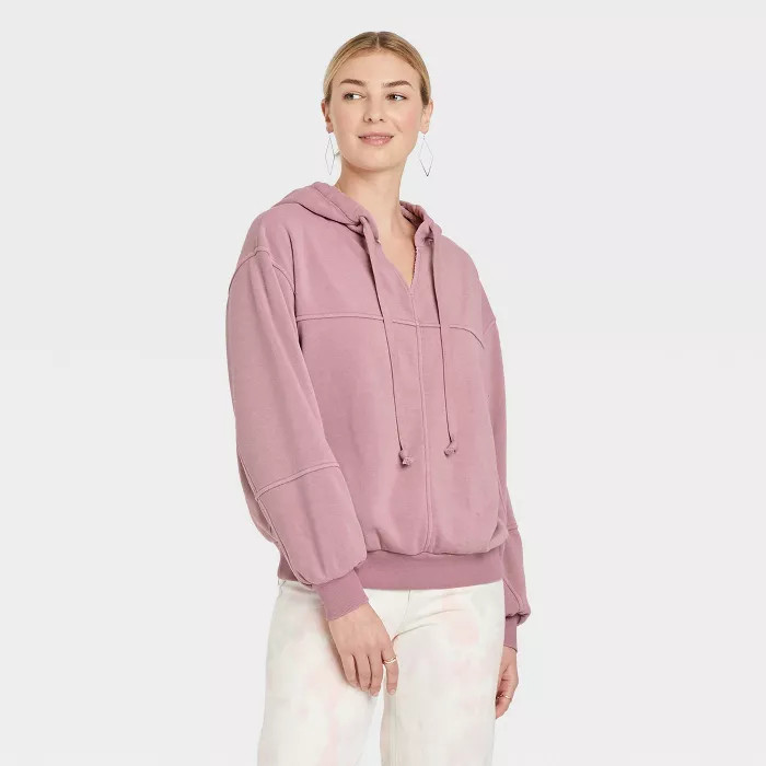 Women's Patchwork Hooded Sweatshirt - Universal Thread™ | Target