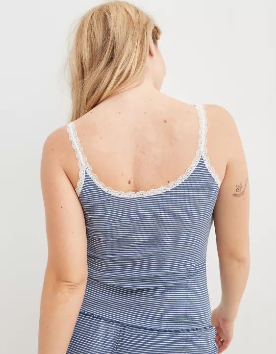 Aerie Real Soft® Lace Trim Tank | American Eagle Outfitters (US & CA)