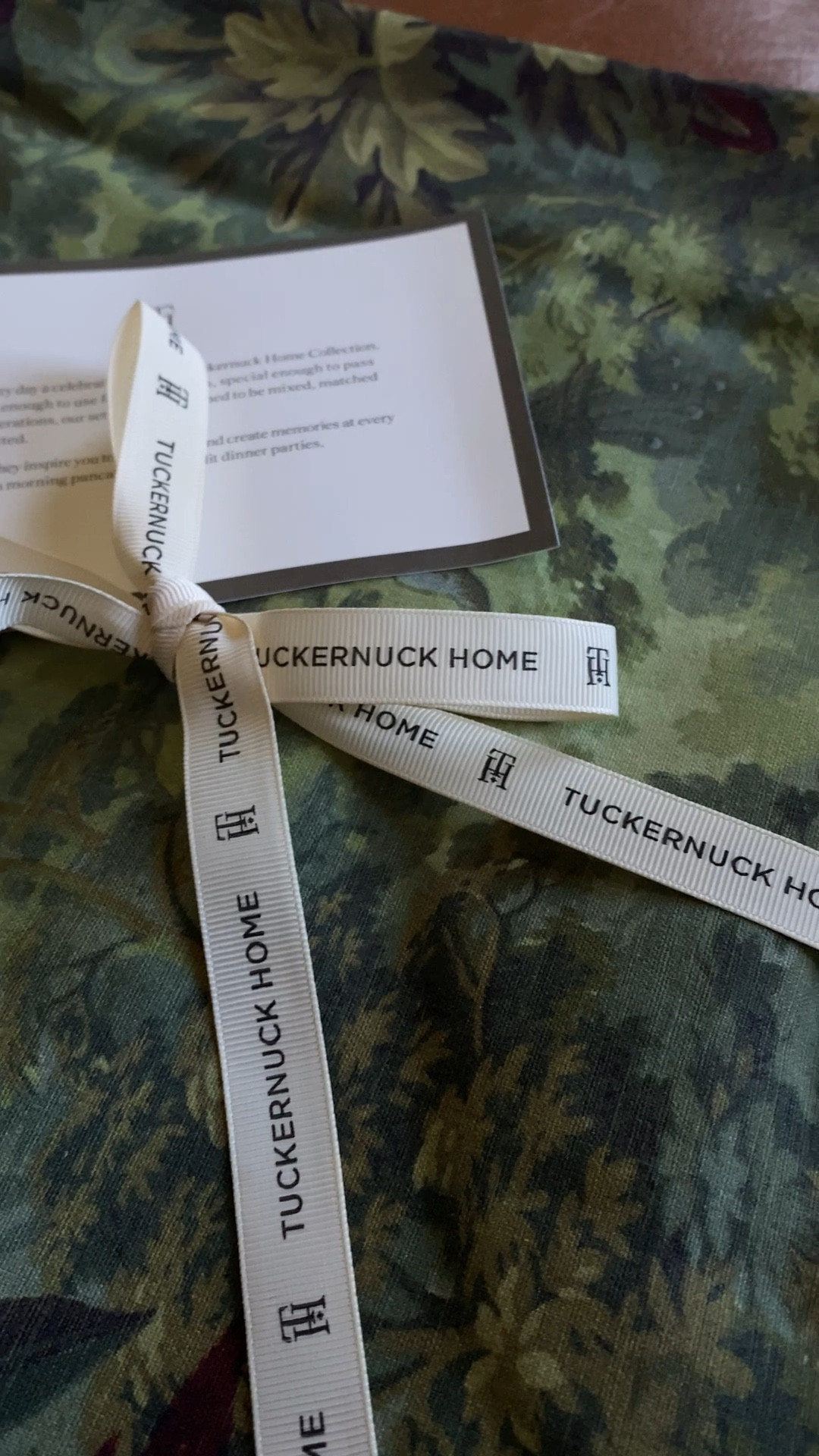 This tablecloth from Tuckernuck is WOW WOW WOW!!! Undone. Absolutely beautiful in every way. Such a nice, heavy fabric. Cannot wait to host my next dinner party 😍

#LTKSeasonal #LTKHome #LTKParties