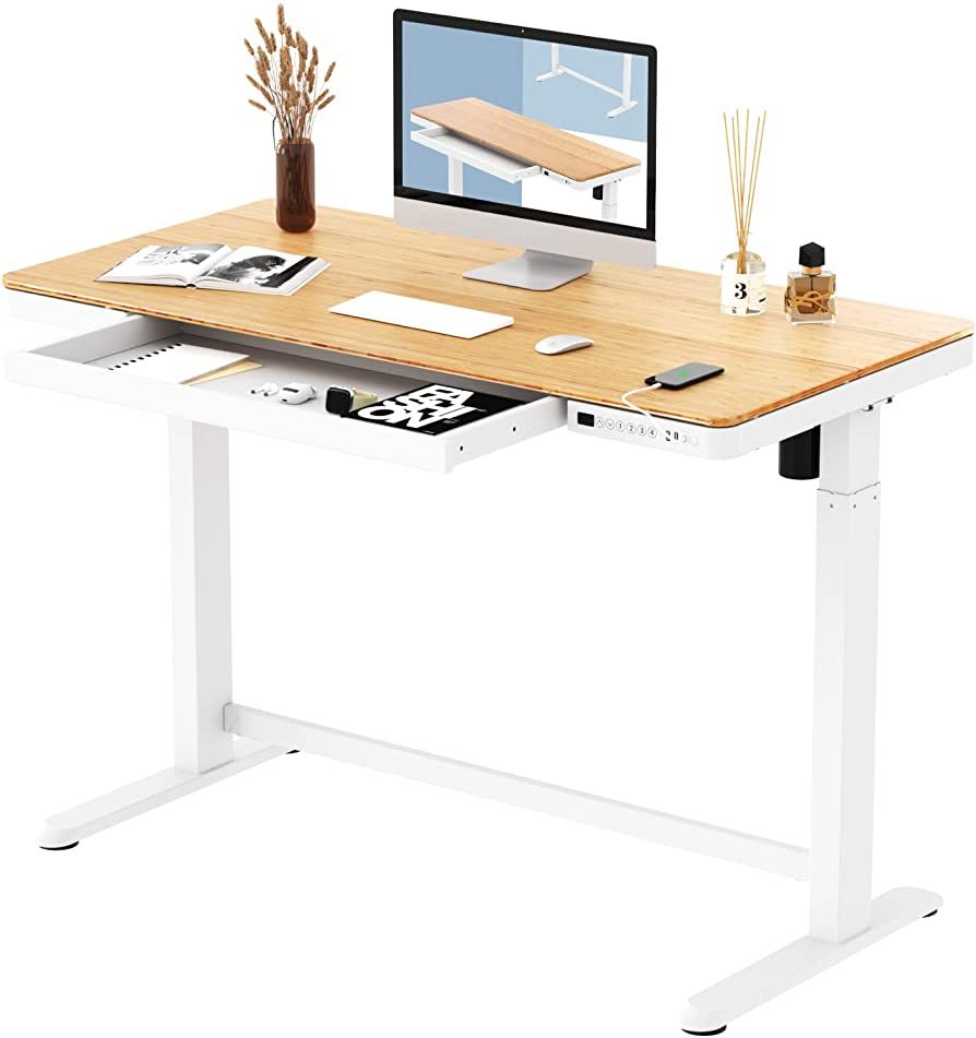 FLEXISPOT Comhar Electric Standing Desk with Drawer Desktop & Adjustable Frame Quick Install w/US... | Amazon (US)