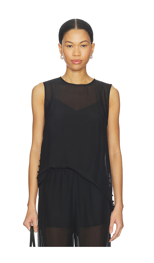 La Ligne Sheer Maxime Top in Black. Size S. Also in XS, XXS. | Revolve Clothing (Global)