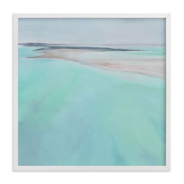 Aqua Waters Framed Wall Art by Minted for West Elm | West Elm (US)