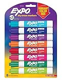 EXPO Dry Erase Markers Chisel Tip Vibrant Colors 8 Pack 1931196 Low Odor Ink (1927524) | Amazon (US)