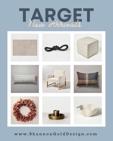Hearth and Hand and Studio McGee Threshold new arrivals at Target. Loving the contrast piping footstool, plaid throw pillow, wavy bowl, brass candle holders, leaf wreath, gray textured pillow, beige checkerboard accent rug, knotted sculptural decor, and boucle chair. 

target, threshold, target home decor, target finds, studio mcgee home decor, studio mcgee, neutral home decor, coastal home decor, coastal style
#Itkhome #Itkseasonal #Itkunder50 #Itkunder100 #Itkstyletip
#Itkfind



#LTKFind #LTKhome #LTKSeasonal