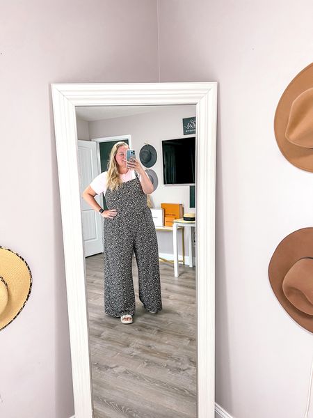 Summer vibes in this chic plus-size jumpsuit paired with comfy sandals! ☀️💃 Embracing the season with style and confidence. Ready for sunny adventures and making memories. 🌼💖 

This exact jumpsuit is not available from SHEIN but linking several options and so many good affordable ones to choose from. 

Sandals fit TTS and tee is XXL - supposed to be a fitted tee so fits TTS.  

Plus Size Fashion 
Summer Jumpsuit 
Sandals Season 
Body Positive 
Fashion Inspo 
OOTD

#LTKStyleTip #LTKOver40 #LTKPlusSize