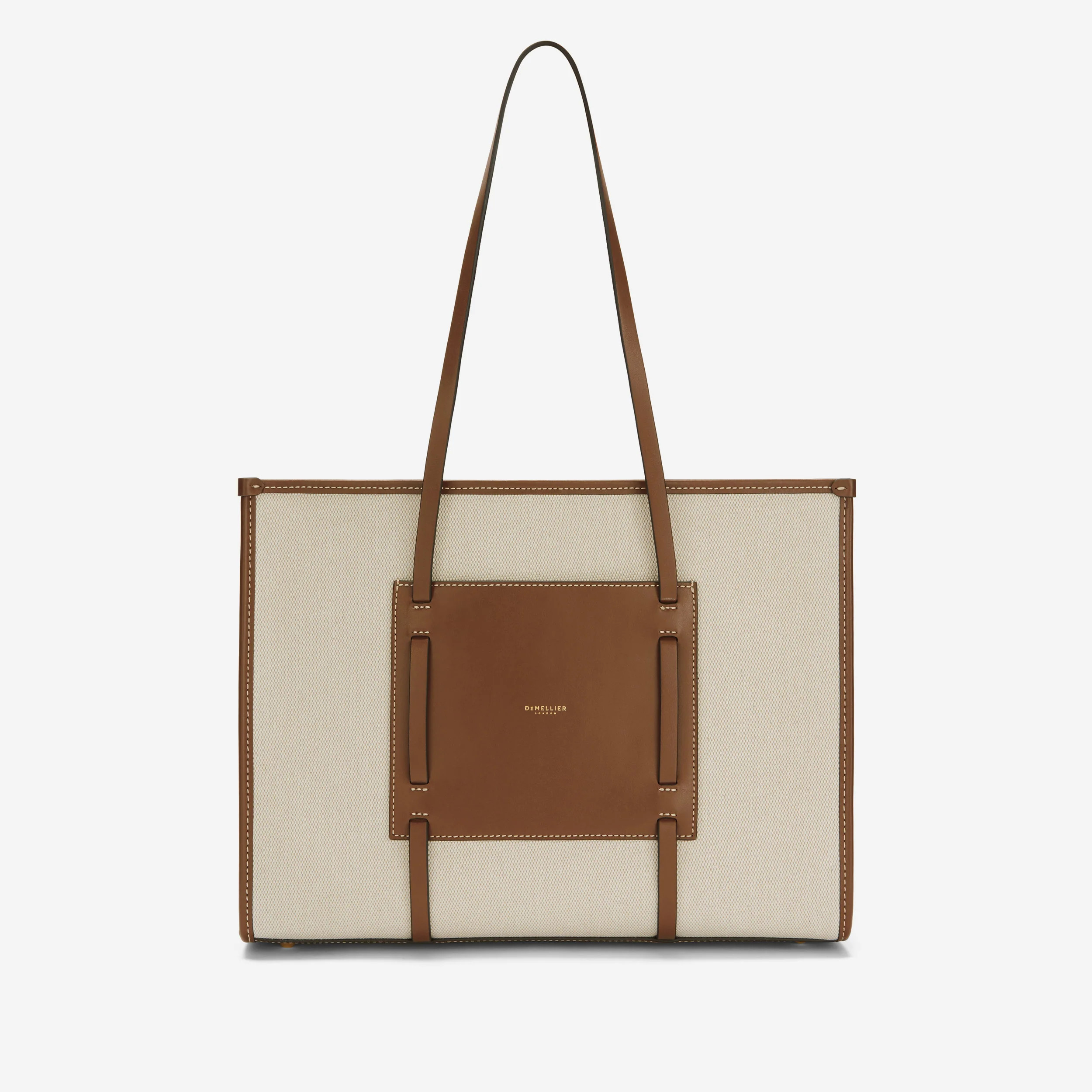 The Capri | Salt & Pepper Canvas Tan Smooth | DeMellier | DeMellier