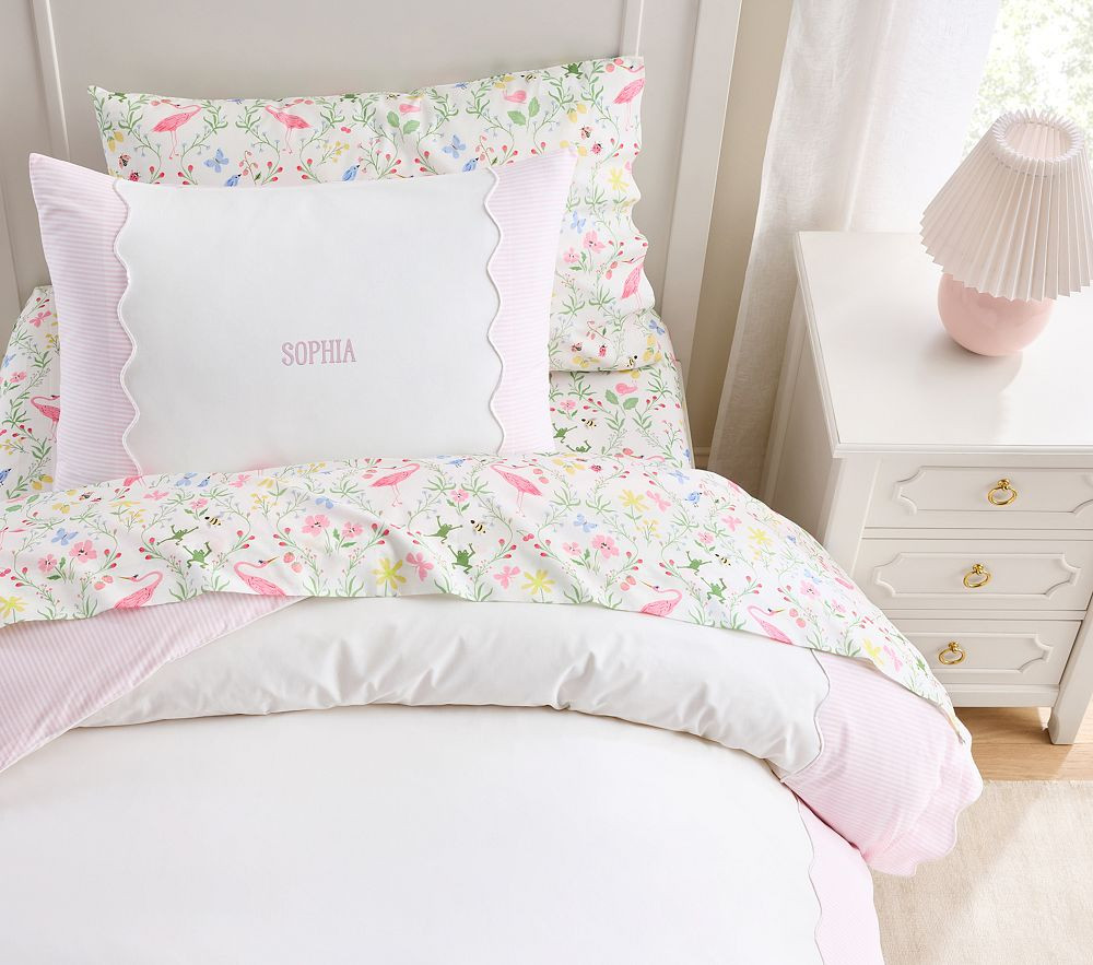 Bea Scalloped Border Duvet Cover & Shams | Pottery Barn Kids