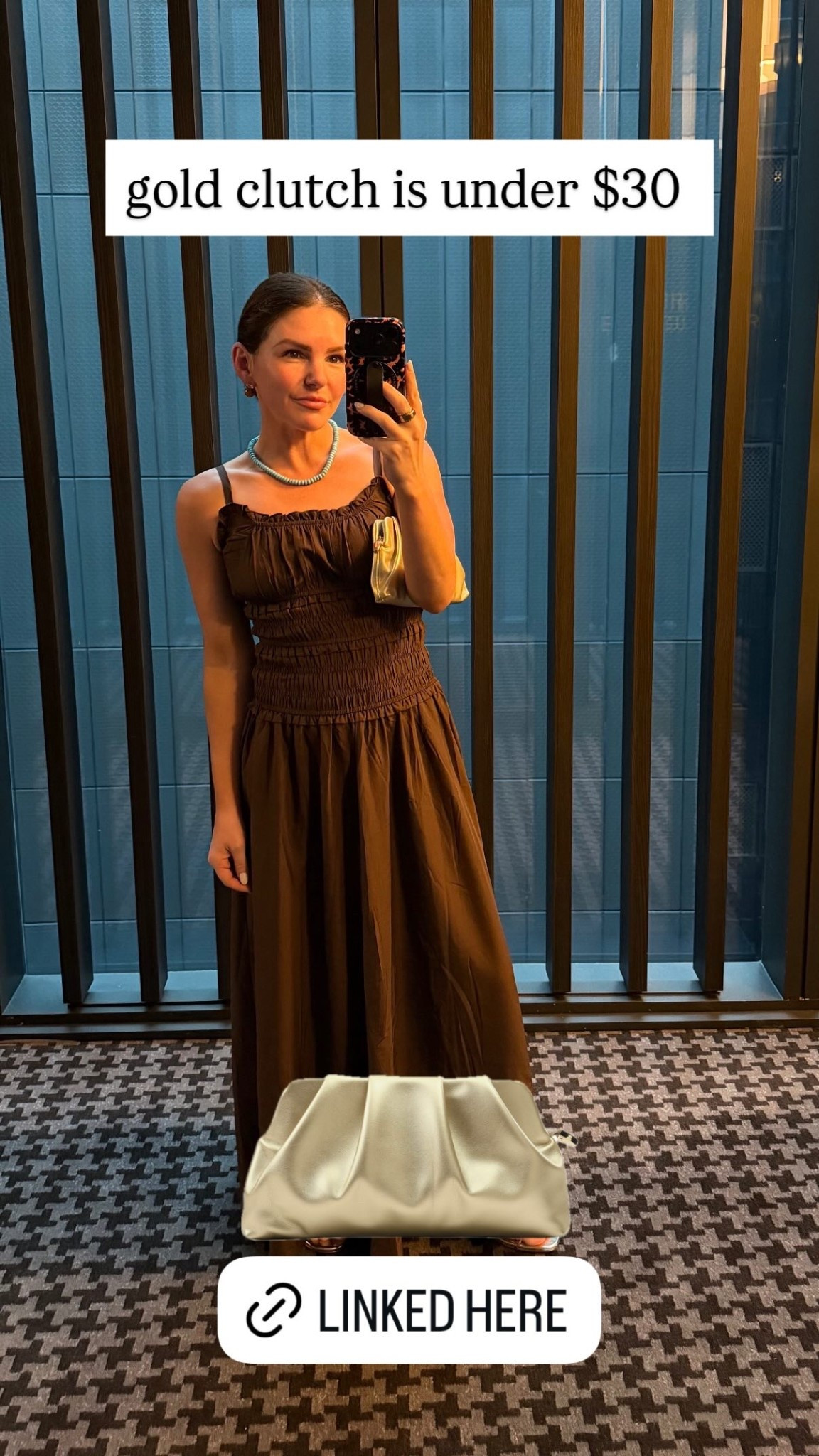 gold clutch is under $30

#LTKootd #LTKdayinmylife #LTKspringtrends