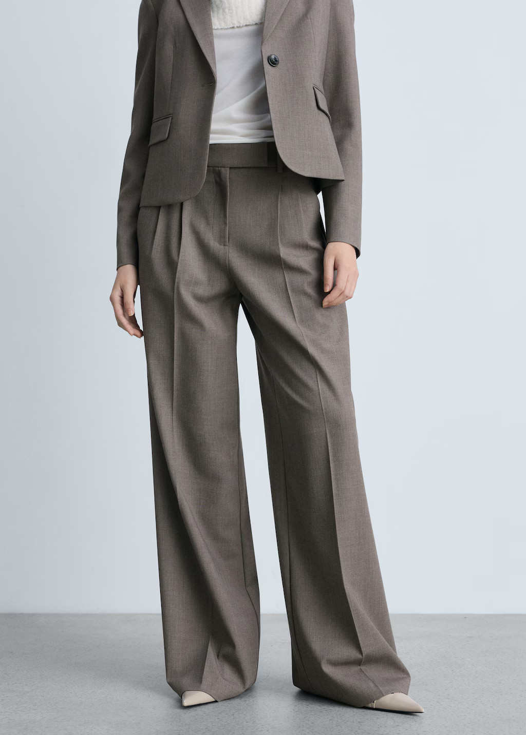 Wide leg suit pants - Women | MANGO USA | Mango (US/MX/AU)