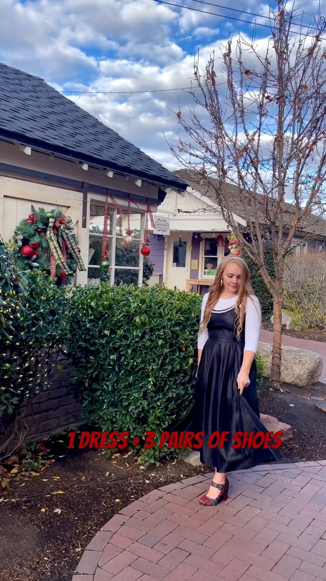 This pearl collared dress by Lady Black Tie seriously goes with everything! Even these 3 different holiday shoes! One dress for all the festive looks makes everything so much easier!!

#LTKHoliday #LTKSeasonal #LTKFindsUnder100