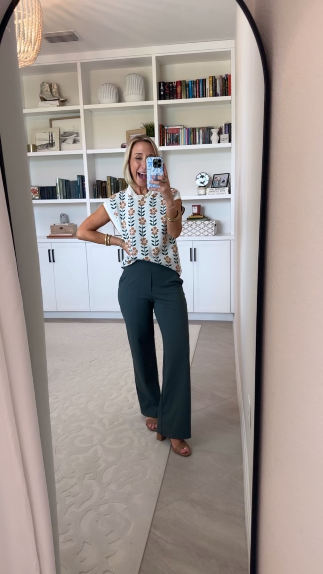 Favorite Trousers - for work, lounge or travel 🚨Use code G4FREE10 for 10% off the pants. Wide Leg Yoga-Work Pants - size small, 29" Inseam. (“Dark Forest Green”). 30+ colors. * Floral Short Sleeve Sweater - size small 3.

#LTKWorkwear #LTKTravel #LTKOver40