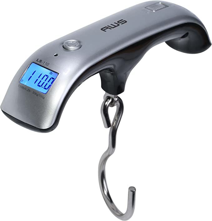 LS-110 Digital Hanging Luggage Scale for Traveling or Weighing Suitcases, 110lbs x 0.2lbs, LS-110 | Amazon (US)