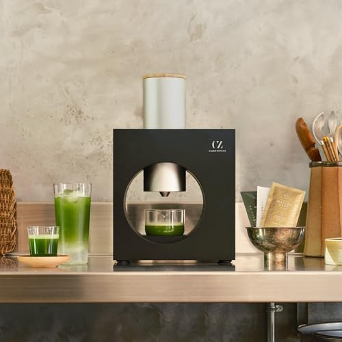 Matcha Maker Starter Kit/Sumi Black - an innovative at-home Matcha Machine that produces freshly ground matcha from organic Japanese tea leaves (Black) | Amazon (US)