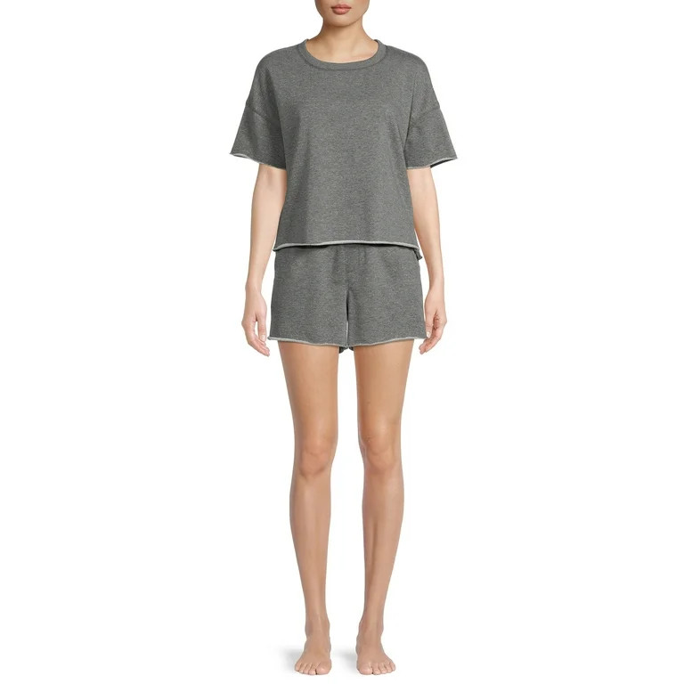 Secret Treasures Women's and Women's Plus Sleep Top and Short | Walmart (US)