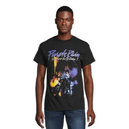 Prince Men's Purple Rain Graphic Tee with Short Sleeves, Sizes S-3XL | Walmart (US)