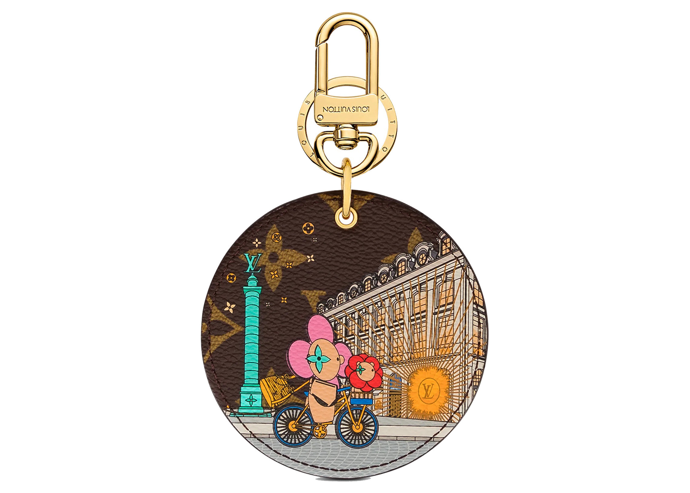 Women's Louis Vuitton Illustre Xmas Paris Bag Charm And Key Holder Vivienne Holiday in Monogram Canvas/Pink | StockX