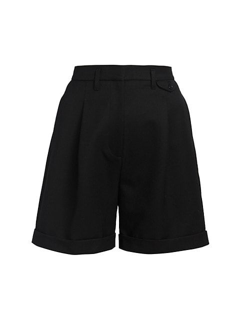 Pleated Wool Shorts | Saks Fifth Avenue