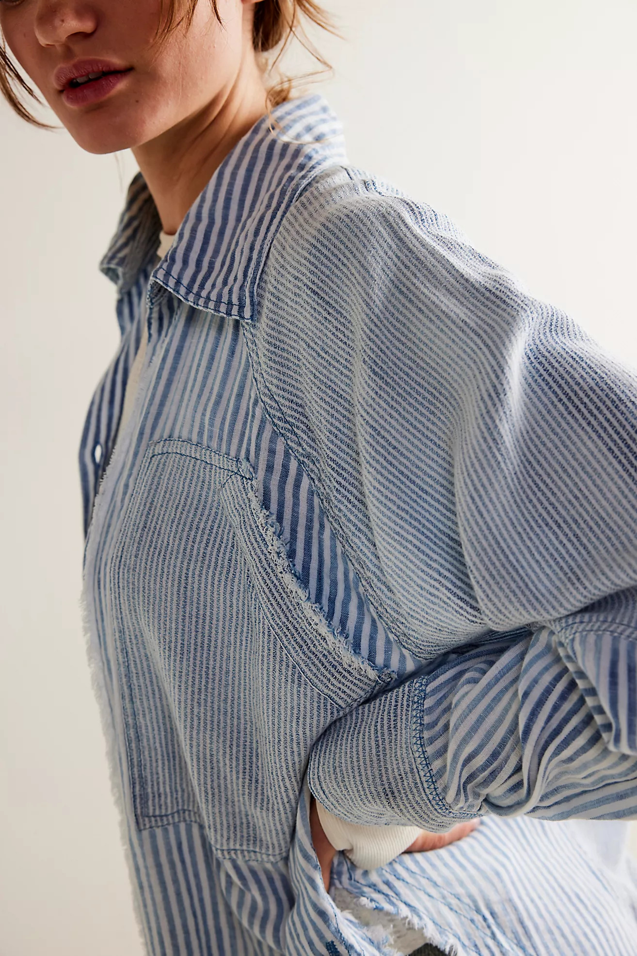 We The Free Indigo Skies Stripe Shirt | Free People (Global - UK&FR Excluded)
