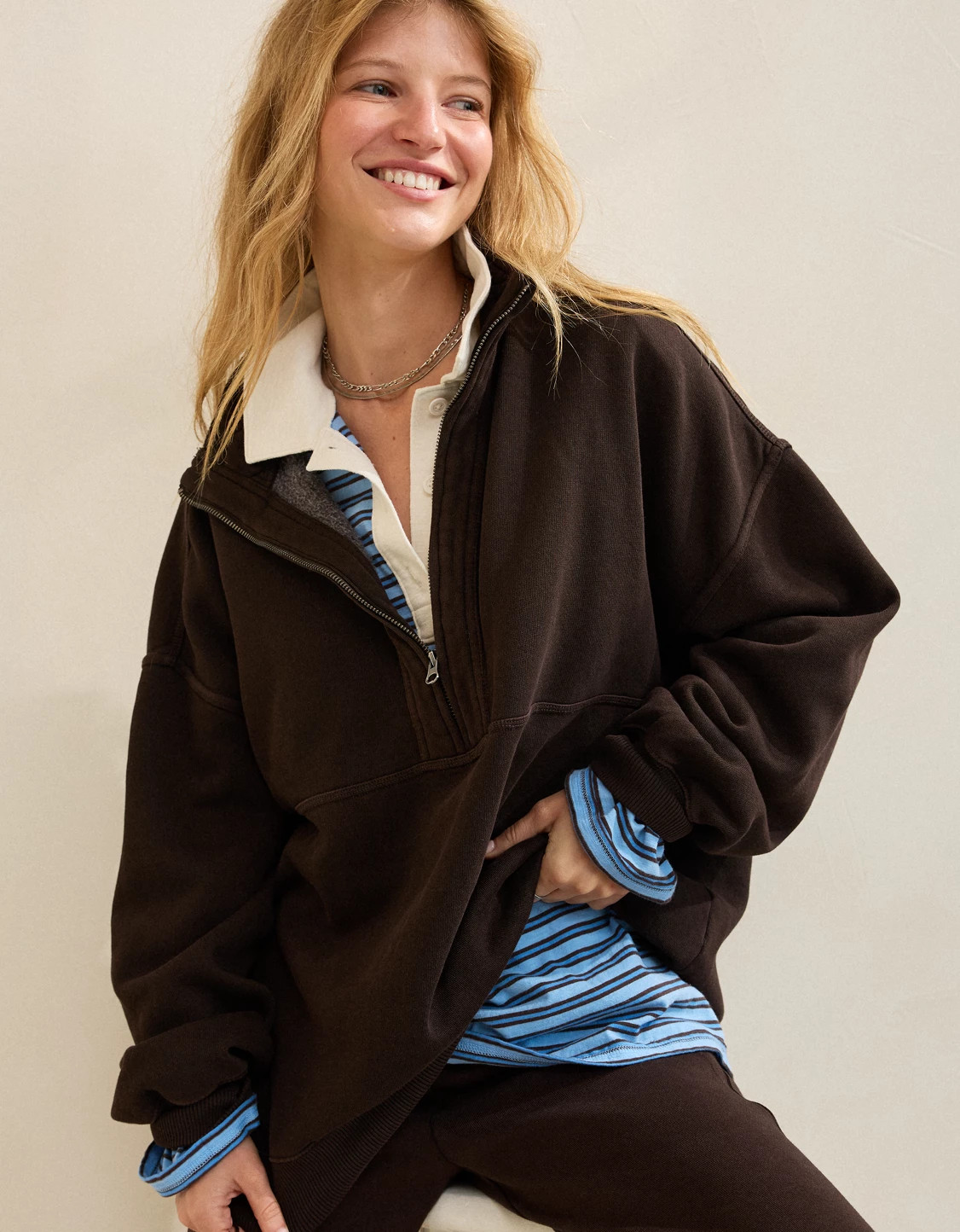 Aerie Oh Zip! Sweatshirt | American Eagle Outfitters (US & CA)
