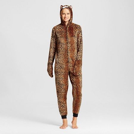 Women's Leopard Union Suit Pajamas - Xhilaration™ | Target