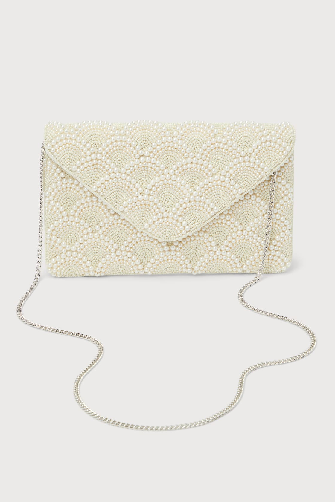 Glowing Aura Ivory Pearl Beaded Clutch | Lulus