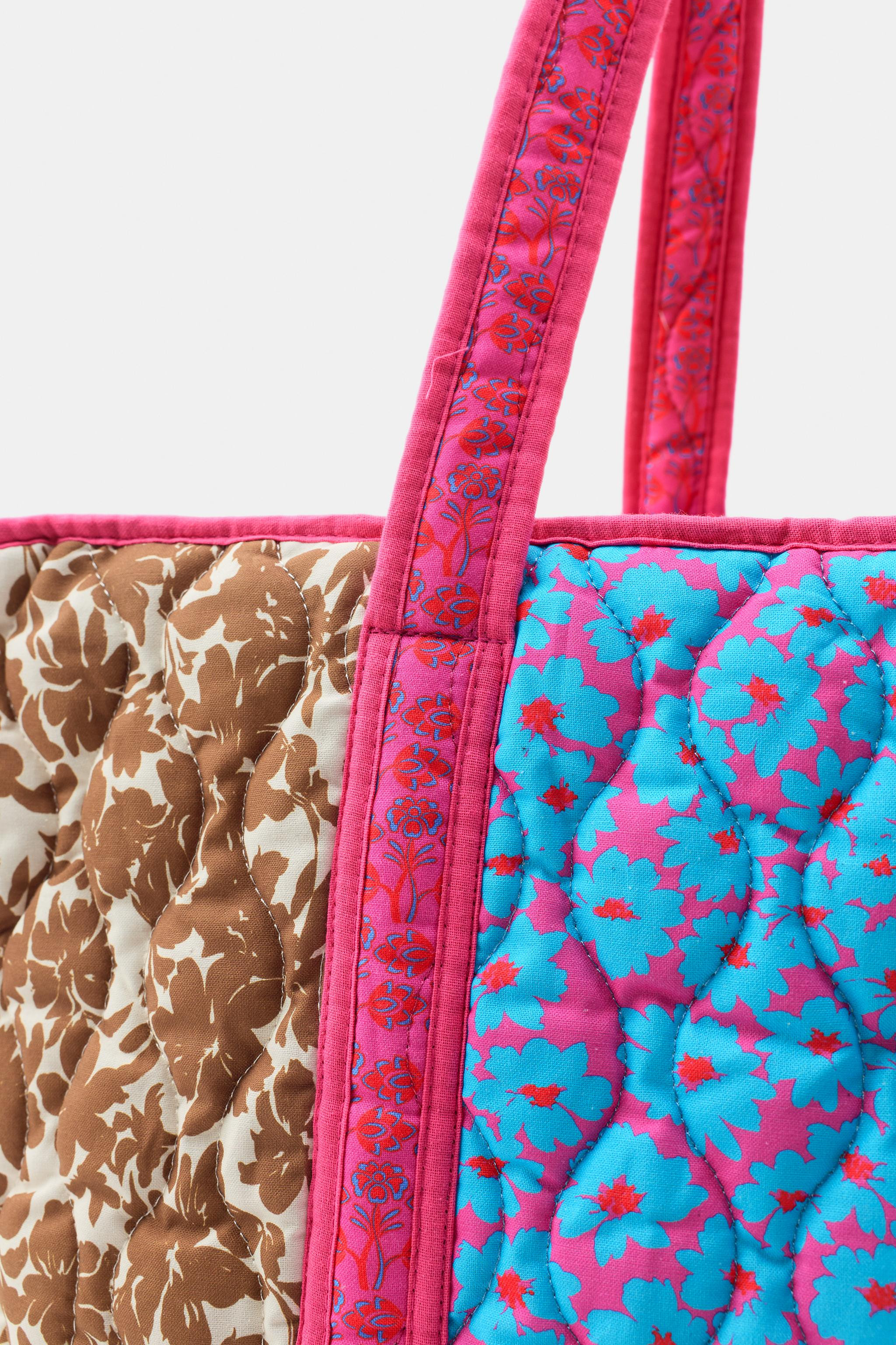 PATCHWORK PRINT QUILTED BAG | Zara US