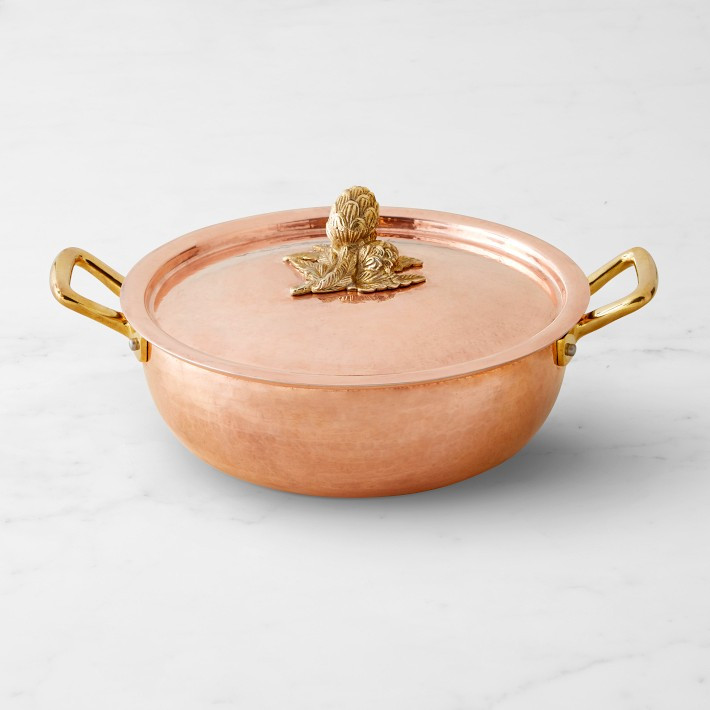 Ruffoni Historia Hammered Copper Essential Pot with Artichoke Knob, 3 1/2-Qt. | Williams-Sonoma
