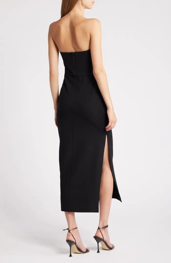 Strapless Ponte Column Dress | Nordstrom