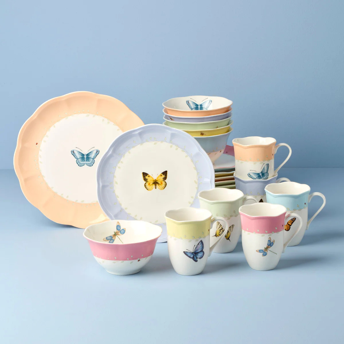 Butterfly Meadow Color 24-Piece Dinnerware Set | Lenox