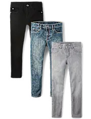 Boys Basic Skinny Jeans 3-Pack | The Children's Place | The Children's Place