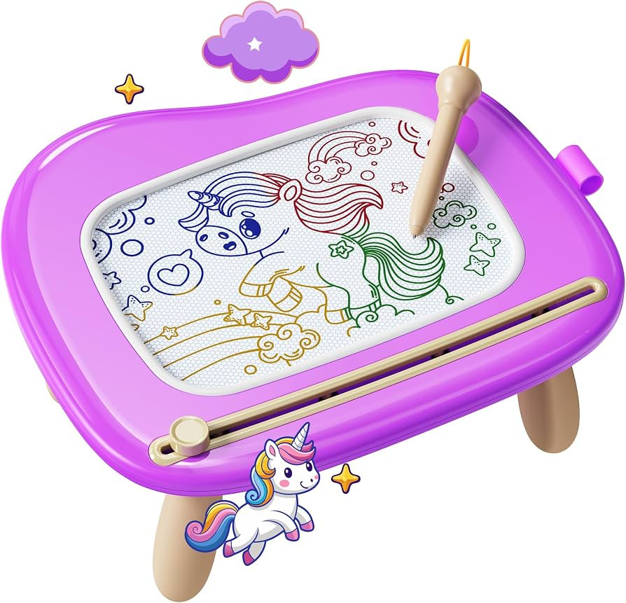 KOKODI Toys Gifts for 1 2 3 Years Old Girl, Sturdy Magnetic Drawing Board Sketch Doodle Pad, Educ... | Amazon (US)