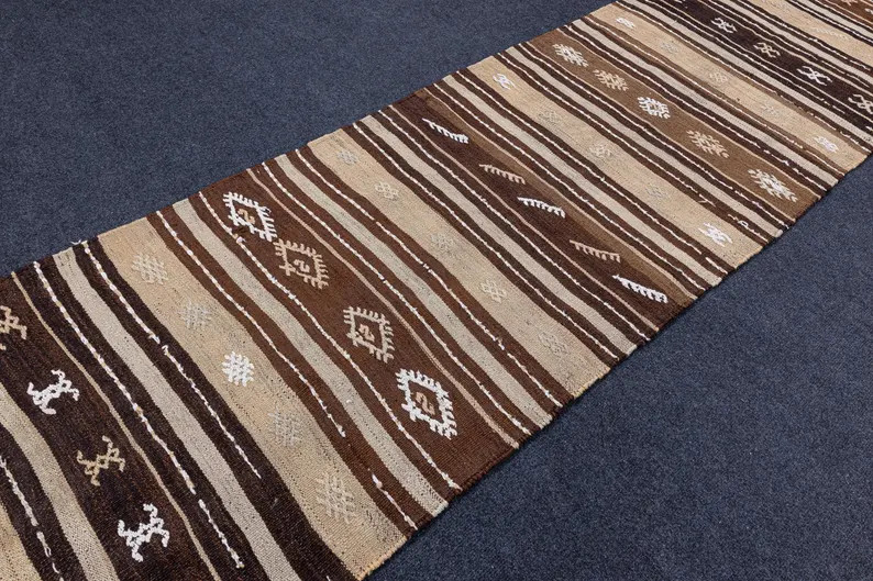 Vintage 2x9 Kilim Runner Rug, Handmade Wool Anatolian Decor, soft kitchen, entryway carpets | Etsy (Global)
