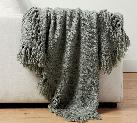 Dreamy Handwoven Fringe Throw | Pottery Barn (US)