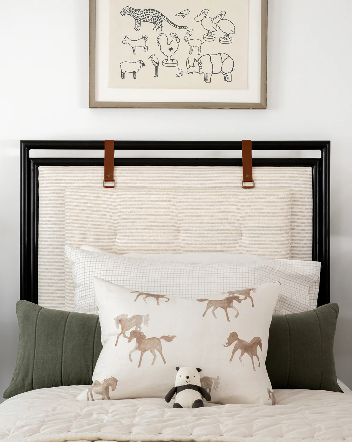 Watercolor Horses Pillow Cover | McGee & Co. (US)
