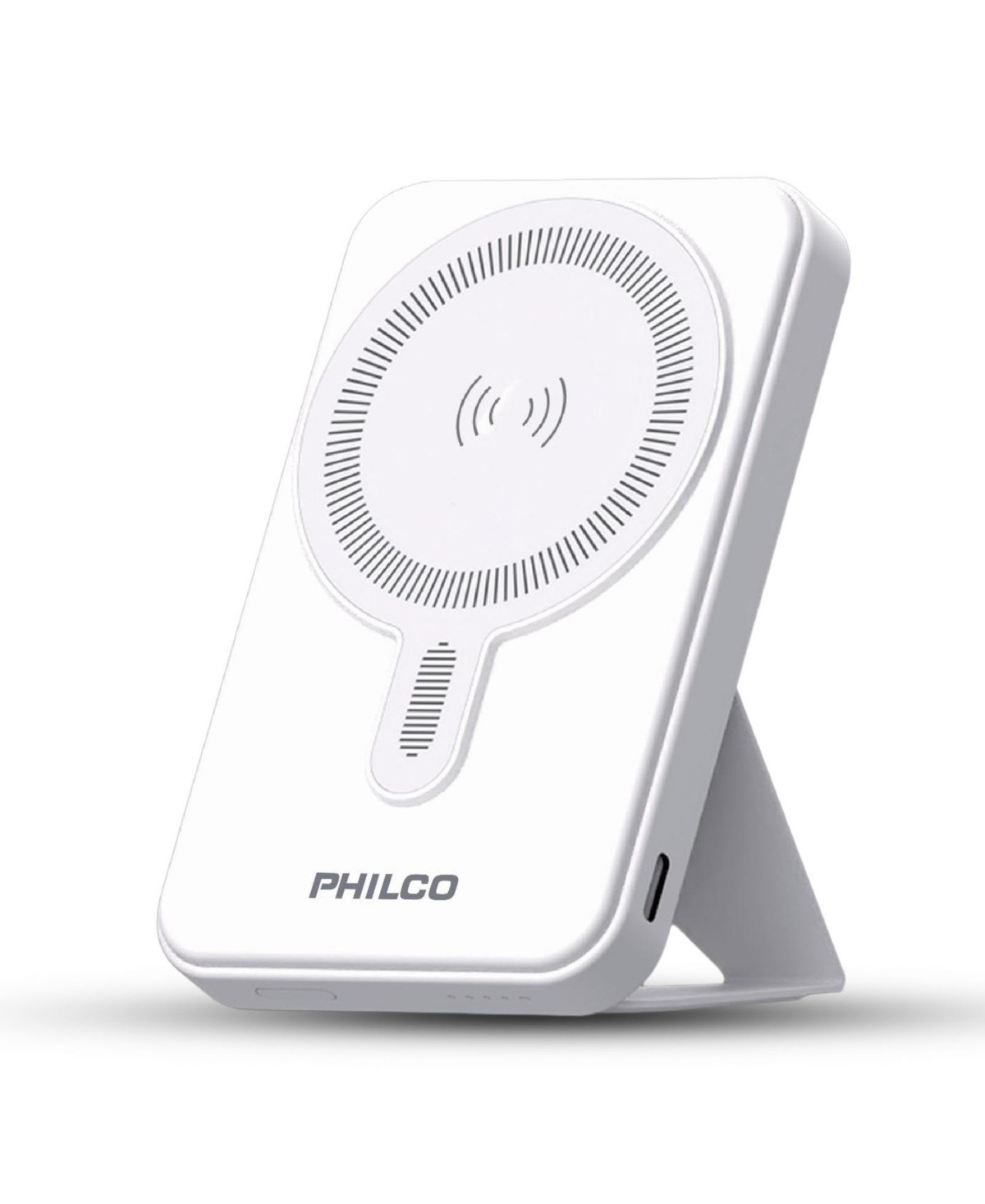 Philco Magsafe Power Bank 6000mAh, Portable Wireless Charger with MagSafe , Usb-c, Leather Holder for iPhone 12/13/14/15 - White | Macy's