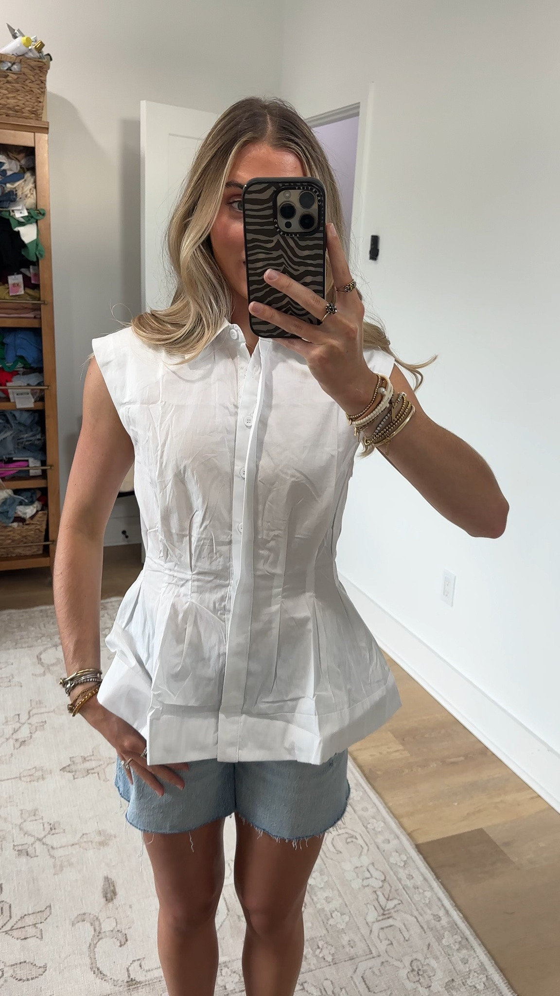 Amazon size small Chevara Women’s Pleated Sleeveless Shirt Lapel Collar Button Down Fitted Blouse Summer Dressy Work Office Tops

#LTKSaleAlert #LTKWorkwear #LTKootd