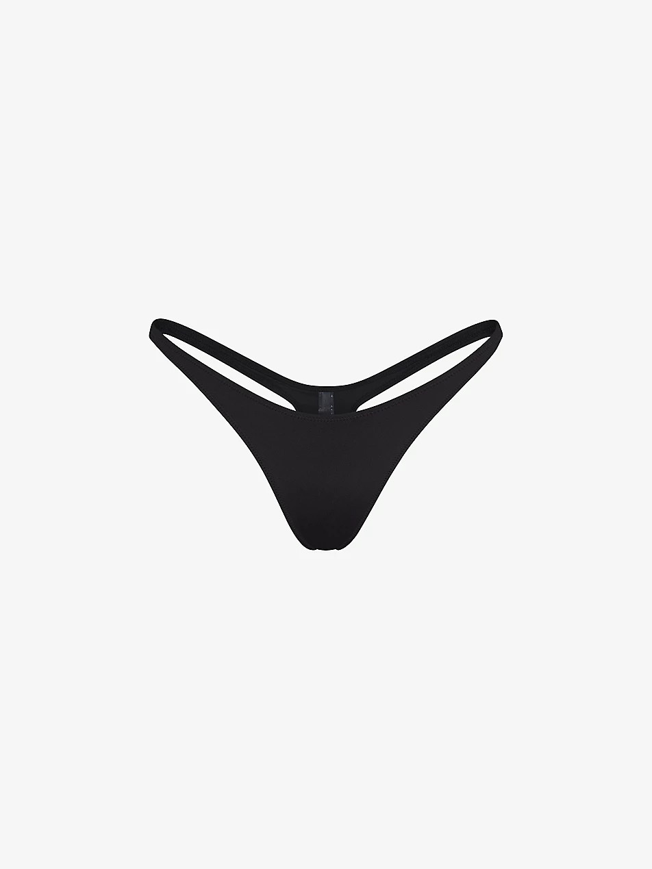 High-rise recycled stretch-nylon bikini bottoms | Selfridges