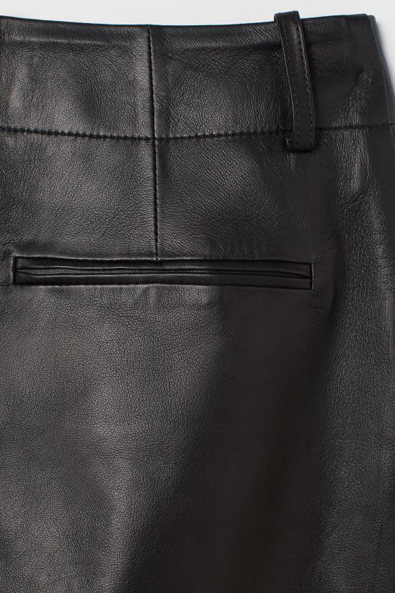 Wide-cut Leather Pants | H&M (US + CA)