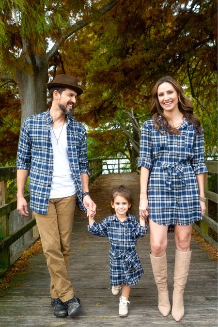 I’m 😍😍😍 over these family pics! Outfits are from the Krista Horton x Pink Lily collab. Charli and mine has fringe at the bottom and a flap and button to keep the sleeves up. It’s super soft, not scratchy at all! I’m wearing an XS and Charli is in a 2T. She’s not a true 2T so we had to shrink and in it a little and she can wear it next year 😆😍. Dean is wearing a small. I always go with my smaller size in Pink Lily and I did for him too. Oh and they have little boy sizes in the shirt too to match dad! 

#LTKunder100 #LTKSeasonal #LTKfamily
