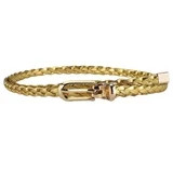 TELOLY Women'S Fashion Belt Buckle Holeless Cute Faux Leather Braided Belt Metal D Ring Summer Sk... | Walmart (US)