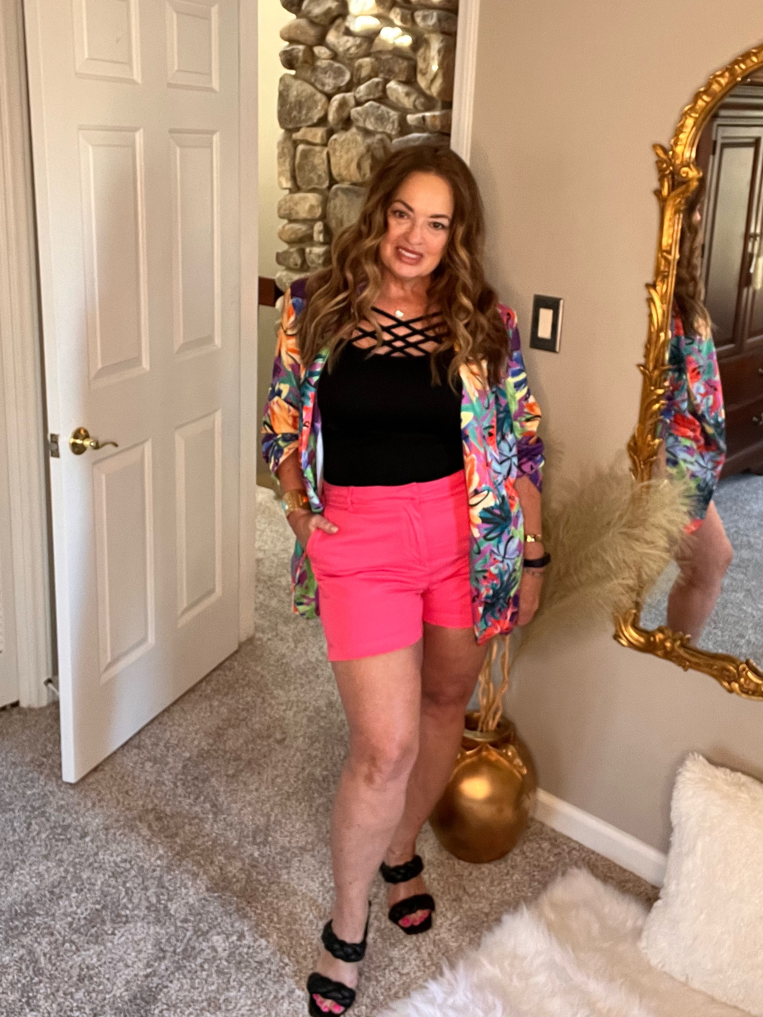 A vibrant print oversized blazer is giving me 80s vibz… I styled it for Spring but it would look fabulous with black denim and elevated boots for cooler temperatures .

#LTKtravel #LTKstyletip #LTKFestival