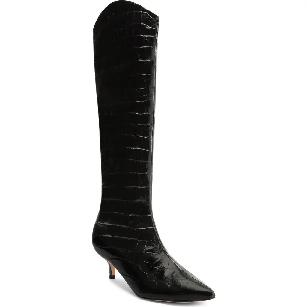 Schutz Abbey Knee High Boot in Black at Nordstrom, Size 5.5 | Nordstrom