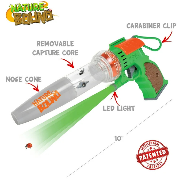 Nature Bound: Bug Vacuum - Insect Catcher Toy Device, LED Laser Light, Suction Mechanism, Magnifi... | Walmart (US)