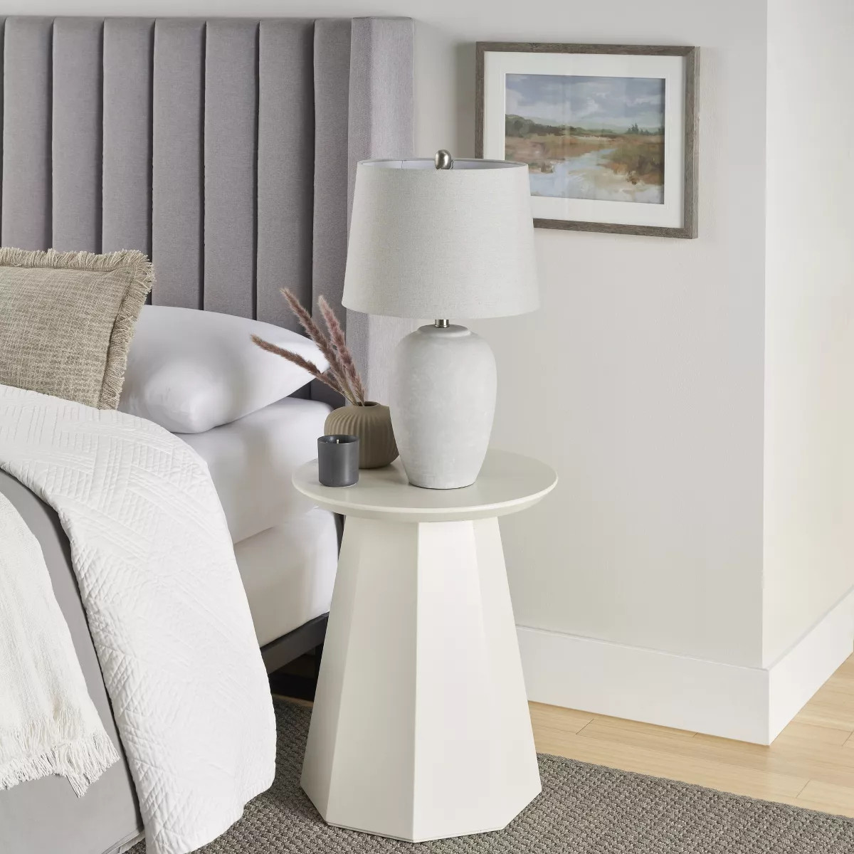 23" Farmhouse Ceramic Urn Pot Table Lamp - Nourison | Target